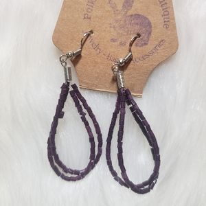 🛍Purple Seed Bead Earrings-$3 Must Be Bundled